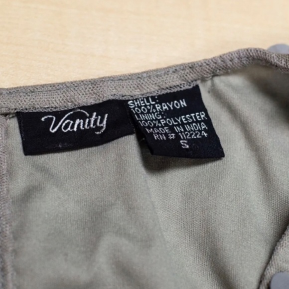 Vanity Womens Silver Large Sequins Party Cocktail Dress Size S Rayon & Polyester - Picture 4 of 4